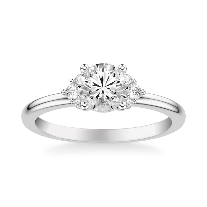 Classic Engagement Ring.  Center Stone is not included.