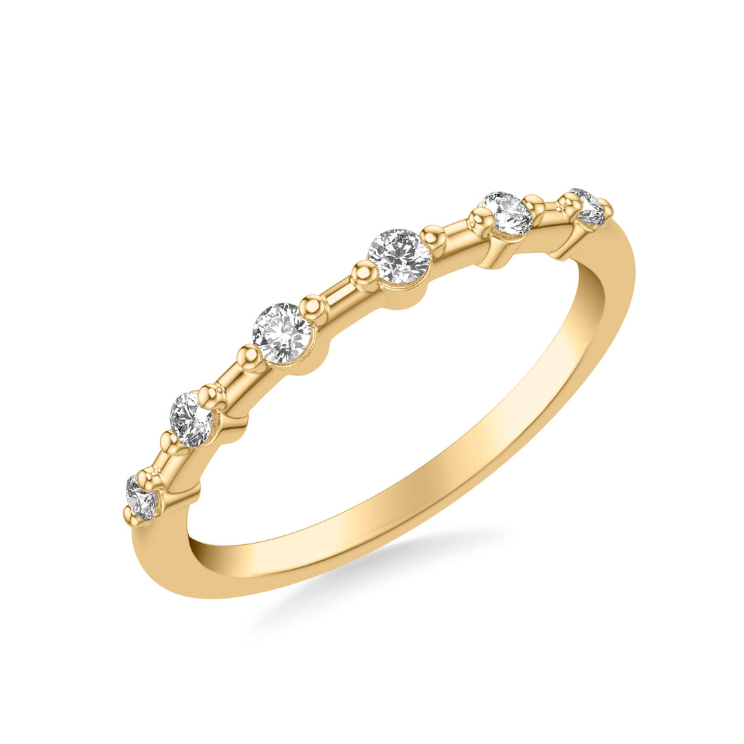 31-12151Y-L.00 - Goldman - Contemporary Wedding Band with Single Diamond Station Accents