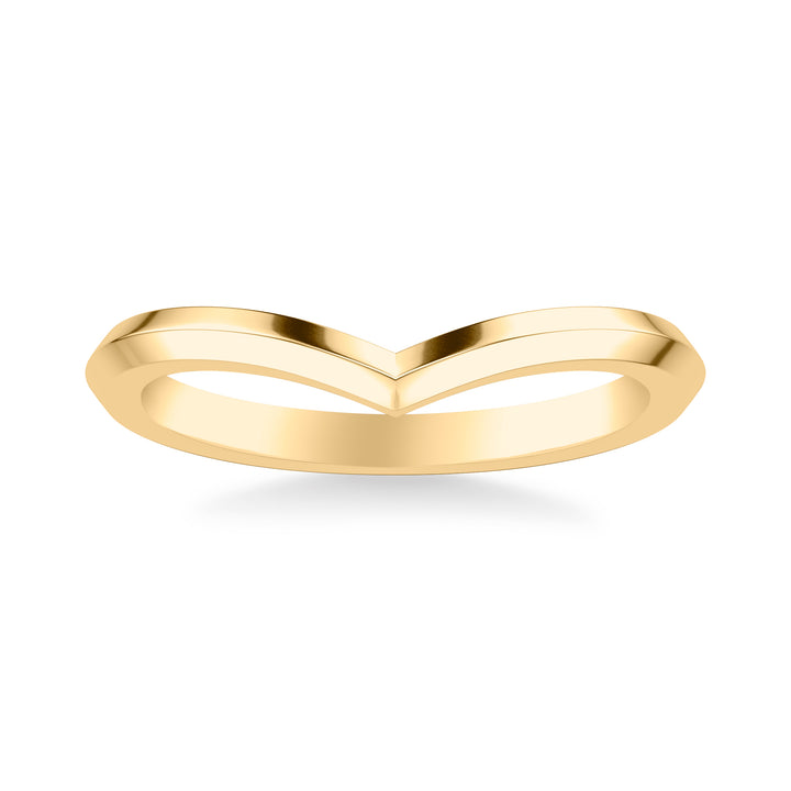 Classic Wedding Band with Knife Edge Design
