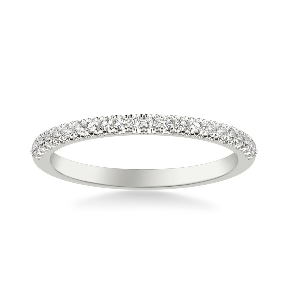 Classic Wedding Band with Round Diamonds