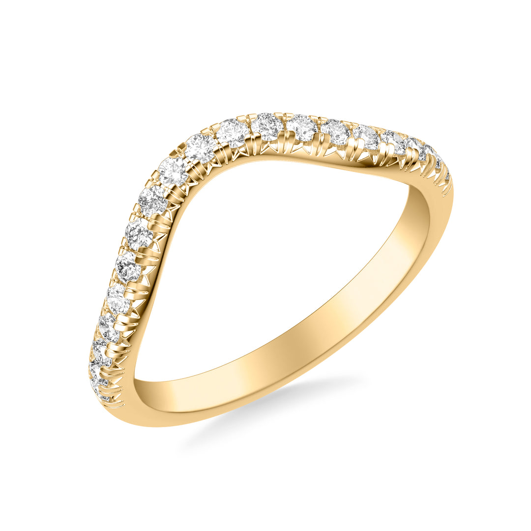 31-12288HVY-W.00 - Goldman - Contemporary Curved Diamond Wedding Band