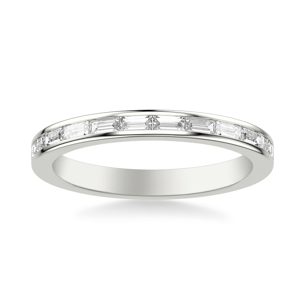 Contemporary Channel Set Baguette Diamond Wedding Band