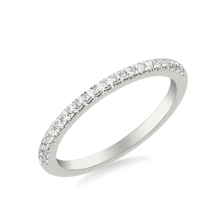 Classic Wedding Band with Round Diamonds