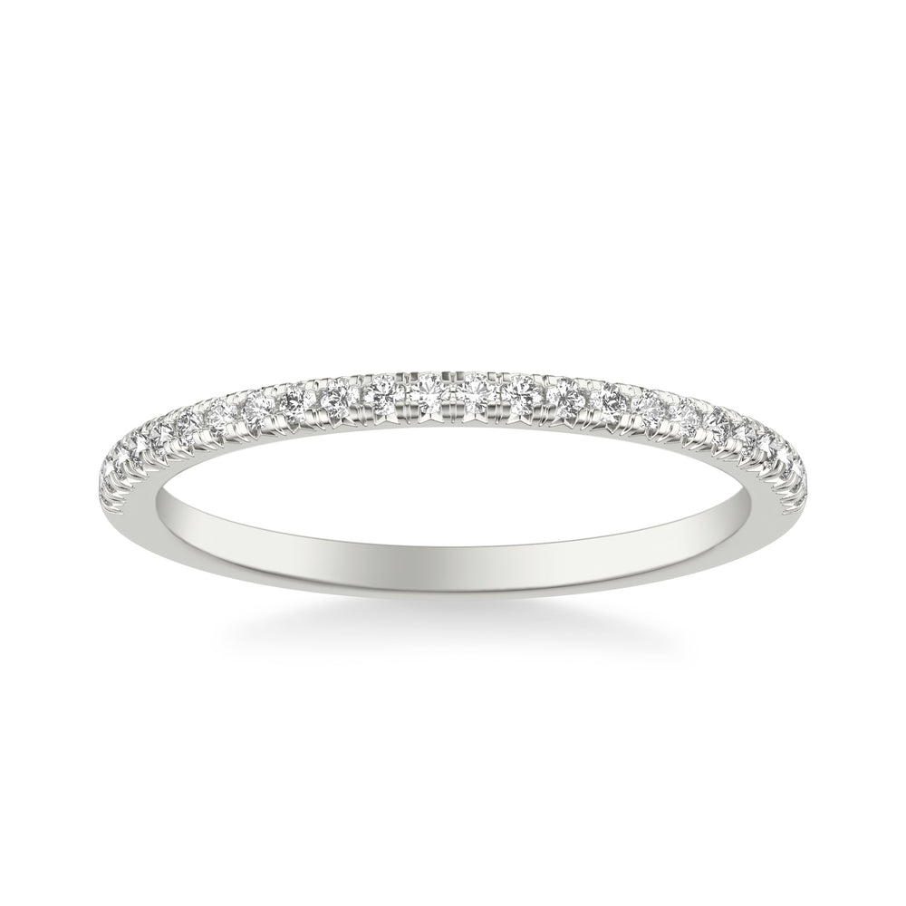 Classic Wedding Band with Round Diamonds