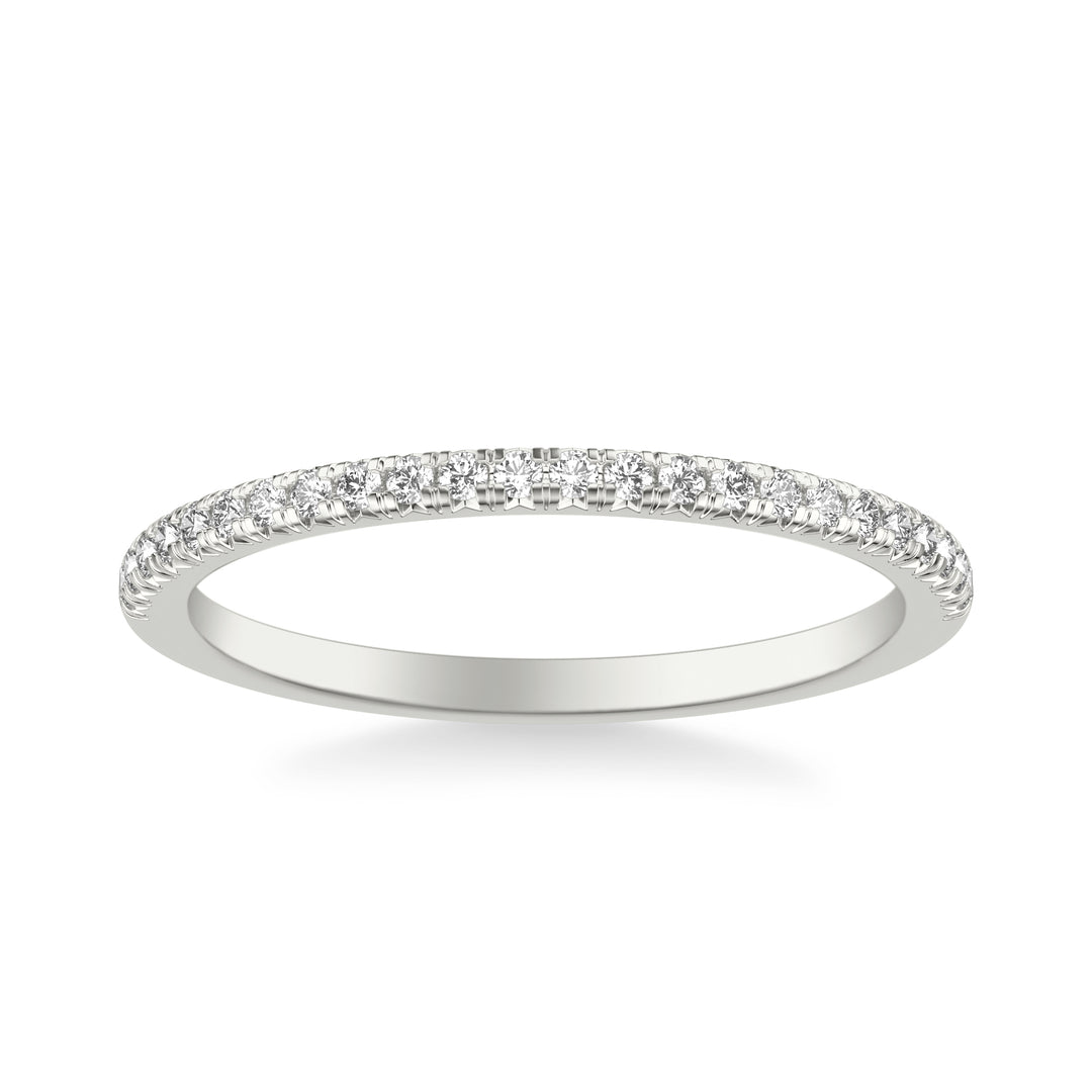 Classic Wedding Band with Round Diamonds