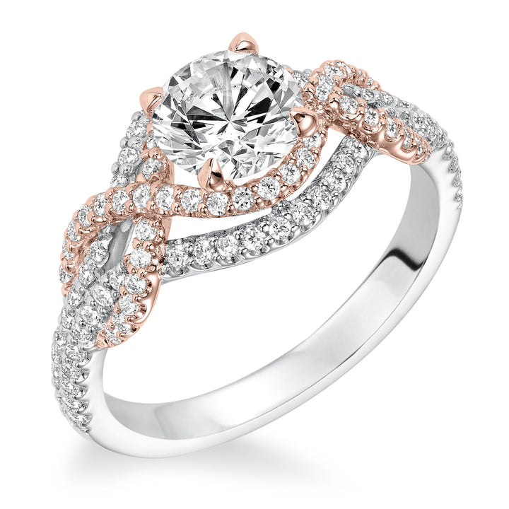 Contemporary Complete Love Engagement Ring