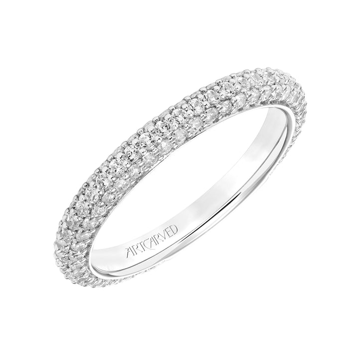 31-V749W-L.00 - ARTCARVED - Diamond Pave Wedding Band to Match 31-V749