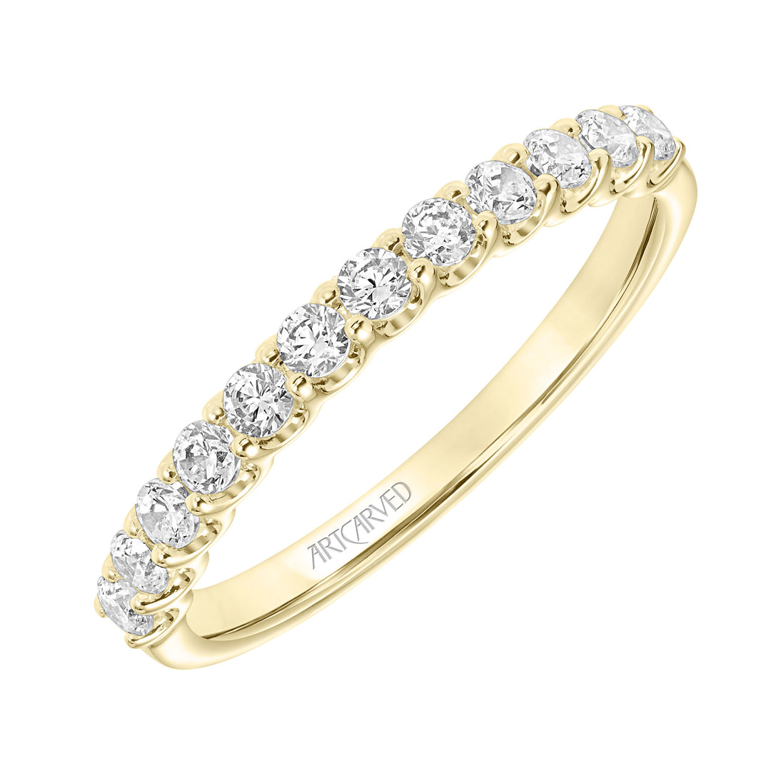 31-V875-L - ARTCARVED - Classic Diamond Wedding Band
