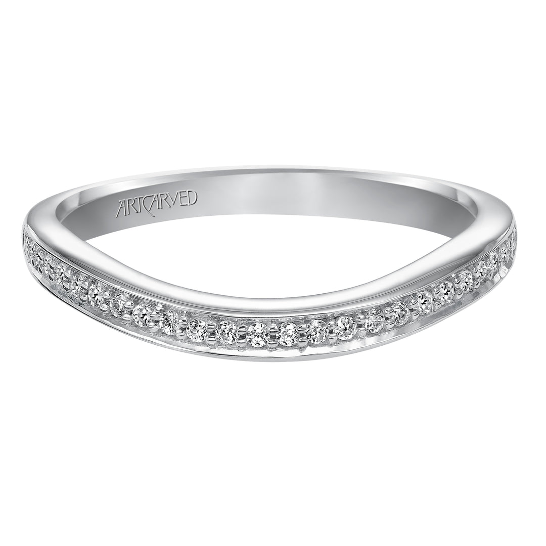 31-V284W-L.00 - ARTCARVED - Diamond wedding band that matches engagement ring31-V28
