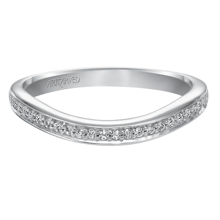 31-V284W-L.00 - ARTCARVED - Diamond wedding band that matches engagement ring31-V28