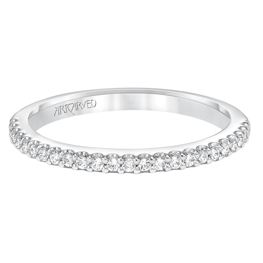 31-V574W-L.00 - ARTCARVED - Diamond prong set wedding band to match V574