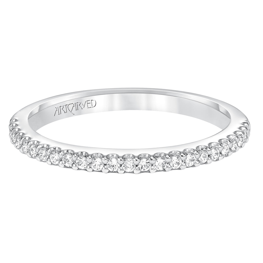 31-V574W-L.00 - ARTCARVED - Diamond prong set wedding band to match V574