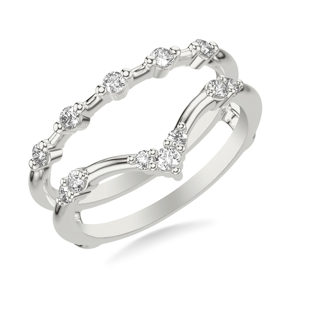 Contemporary Ring Enhancer with Diamonds