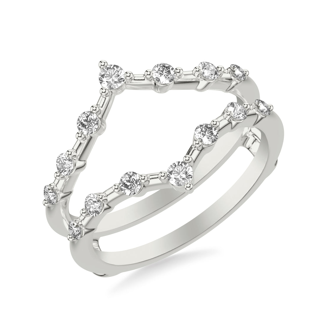 Contemporary Ring Enhancer with Diamonds