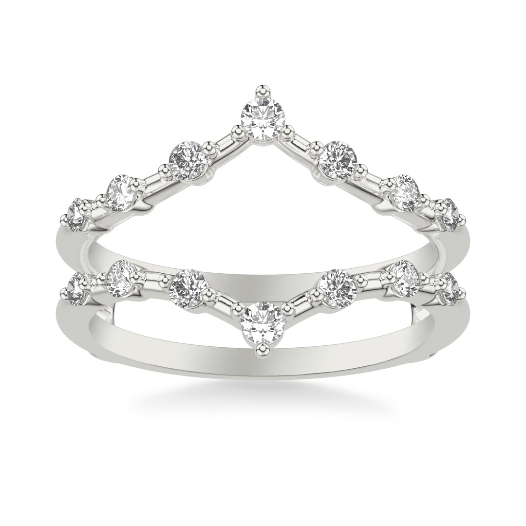 Contemporary Ring Enhancer with Diamonds