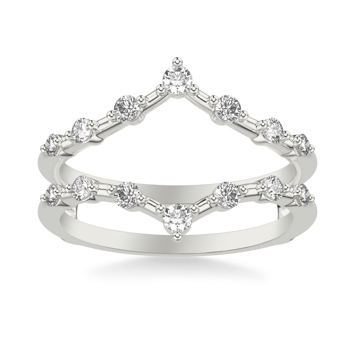 Contemporary Ring Enhancer with Diamonds
