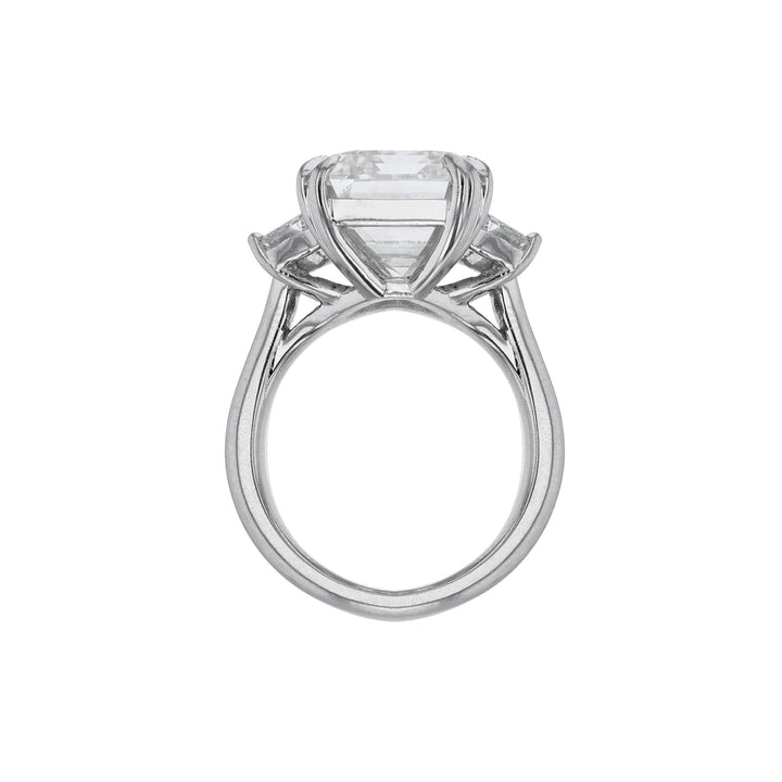 Three-Stone Emerald Cut Diamond Ring, 11.29ct