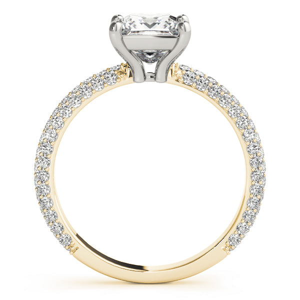 PAVE ENGAGEMENT RING WITH PC HEAD