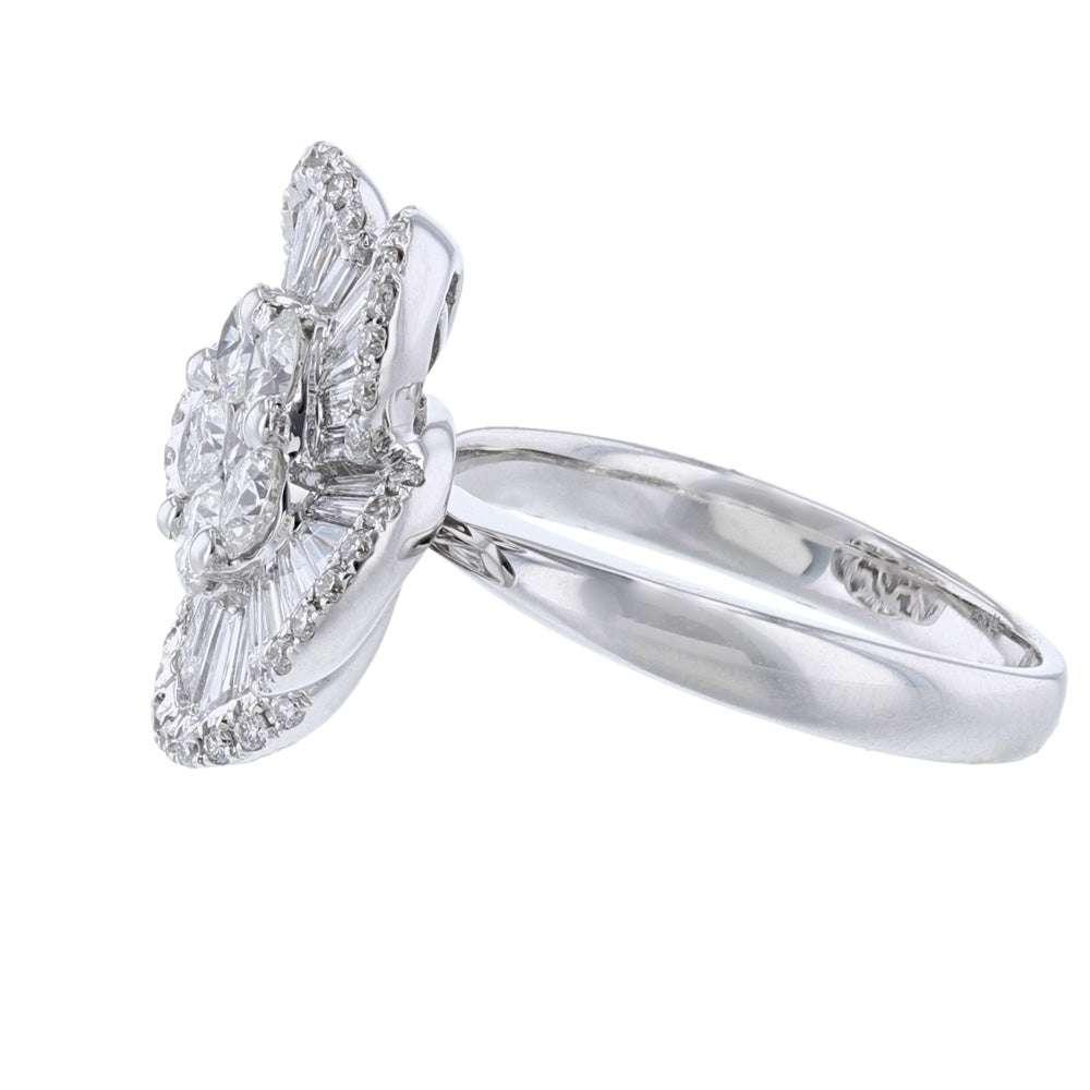 Flower Diamond Cocktail Ring, 2.00ct.
