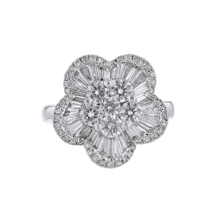 Flower Diamond Cocktail Ring, 2.00ct.