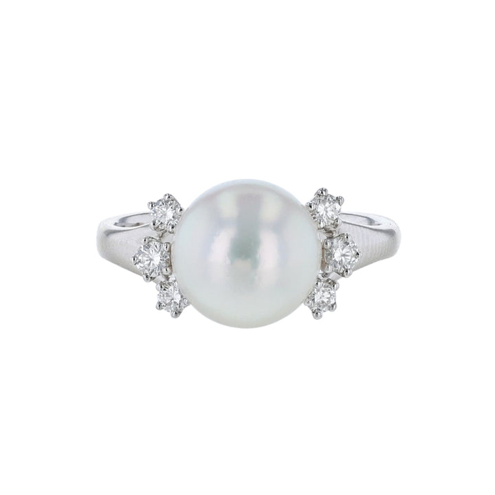 South Sea Pearl Diamond Trio Ring
