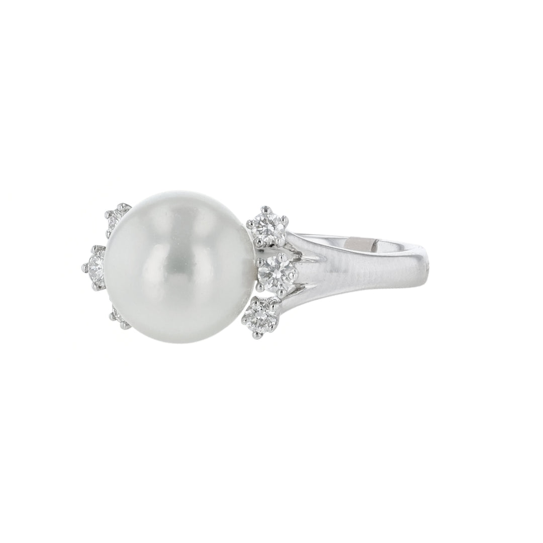 South Sea Pearl Diamond Trio Ring