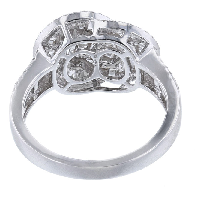 Crossover Circles Diamond Cocktail Ring