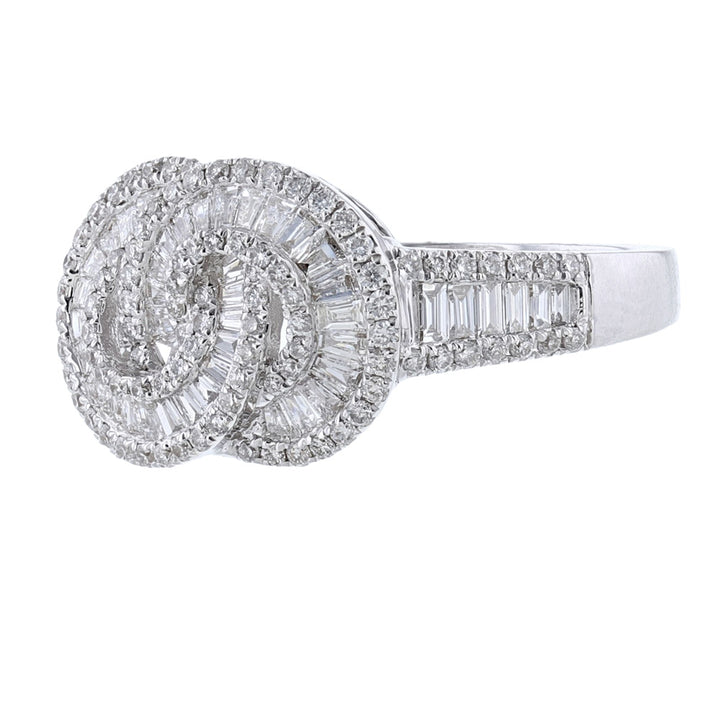 Crossover Circles Diamond Cocktail Ring
