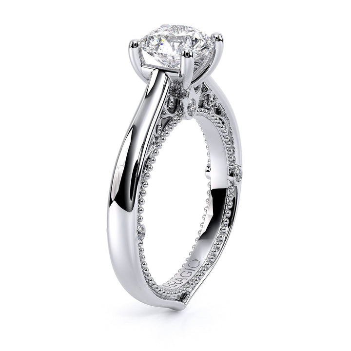 Venetian Lace Beaded Accent Engagement Ring