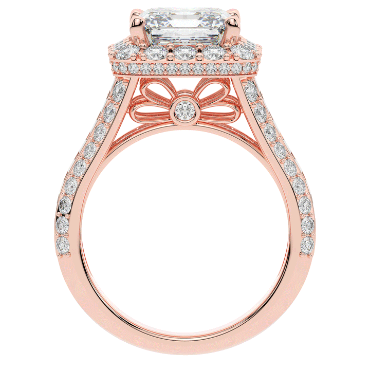 6.10CT.TW ASCHER LAB DIAMOND HALO ENGAGEMENT RING - Nazarelle