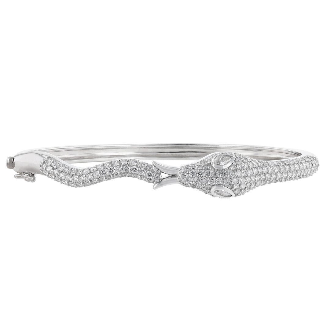 Diamond Snake Bangle, 2.13ct.
