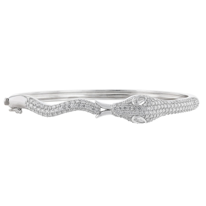 Diamond Snake Bangle, 2.13ct.