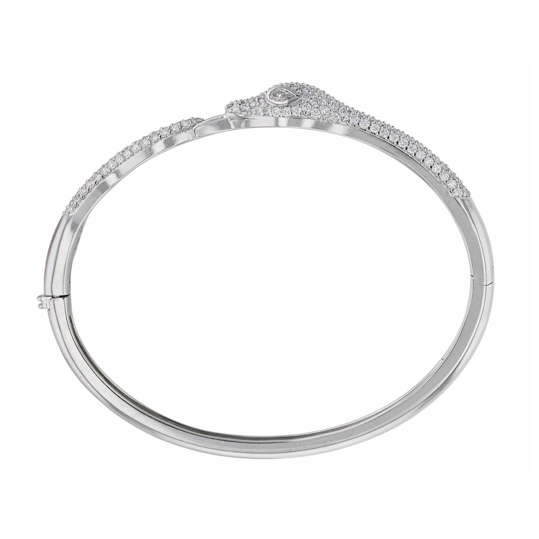 Diamond Snake Bangle, 2.13ct.