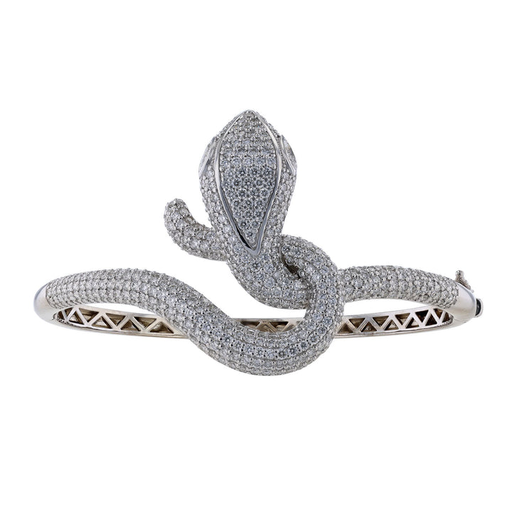 Diamond Snake Bangle, 4.98ct.