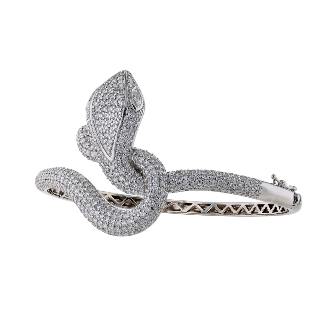 Diamond Snake Bangle, 4.98ct.