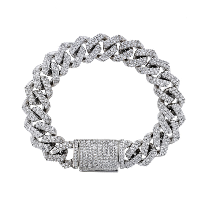 Men's Diamond Cuban Link Chain Bracelet