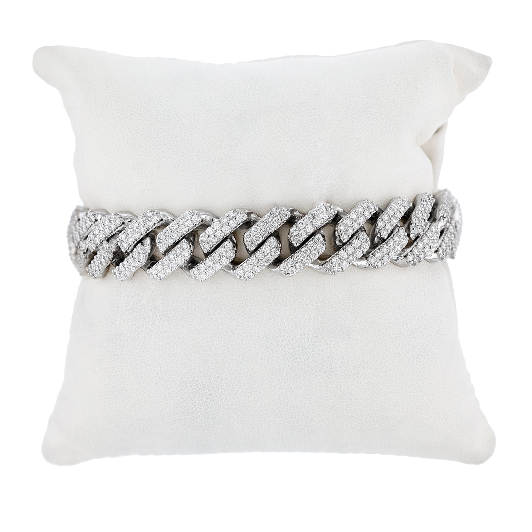 Men's Diamond Cuban Link Chain Bracelet
