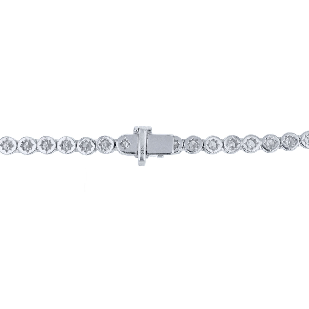 18K White Gold Diamond Necklace, 6.45ct