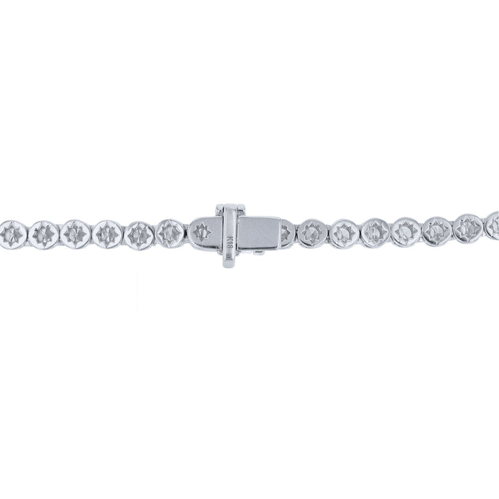 18K White Gold Diamond Necklace, 6.45ct
