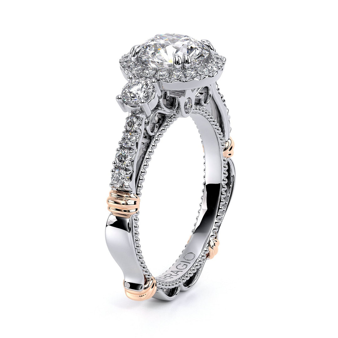 Parisian Pave' Round Halo Diamond Ring