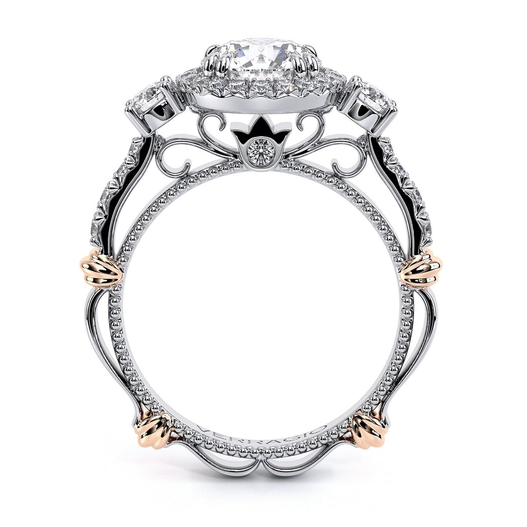 Parisian Pave' Round Halo Diamond Ring