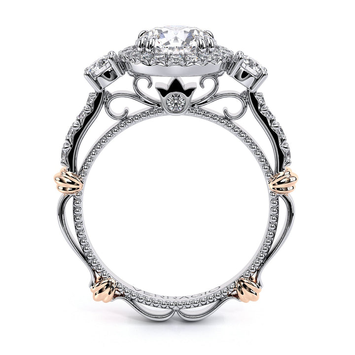 Parisian Pave' Round Halo Diamond Ring