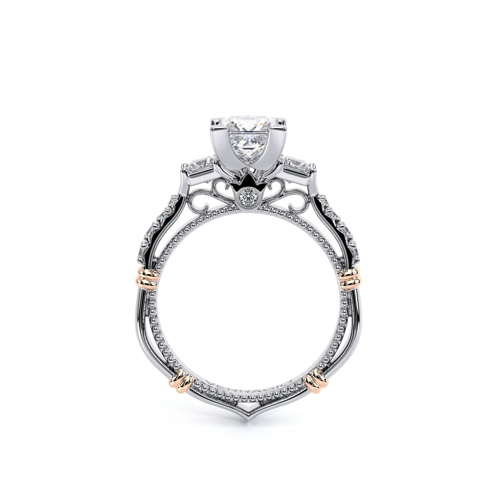 Parisian Princess Cut Three-Stone Diamond Ring