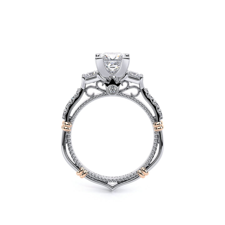 Parisian Princess Cut Three-Stone Diamond Ring