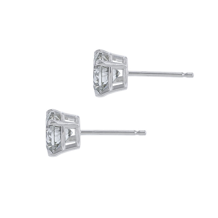 Certified Round Diamond Stud Earrings,1.92ct.