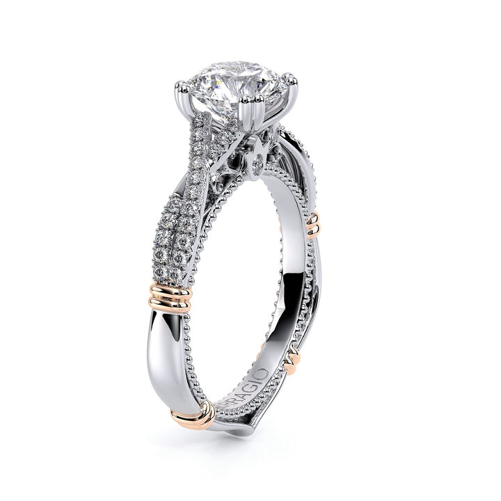 Parisian Lace Wrapped Engagement Ring