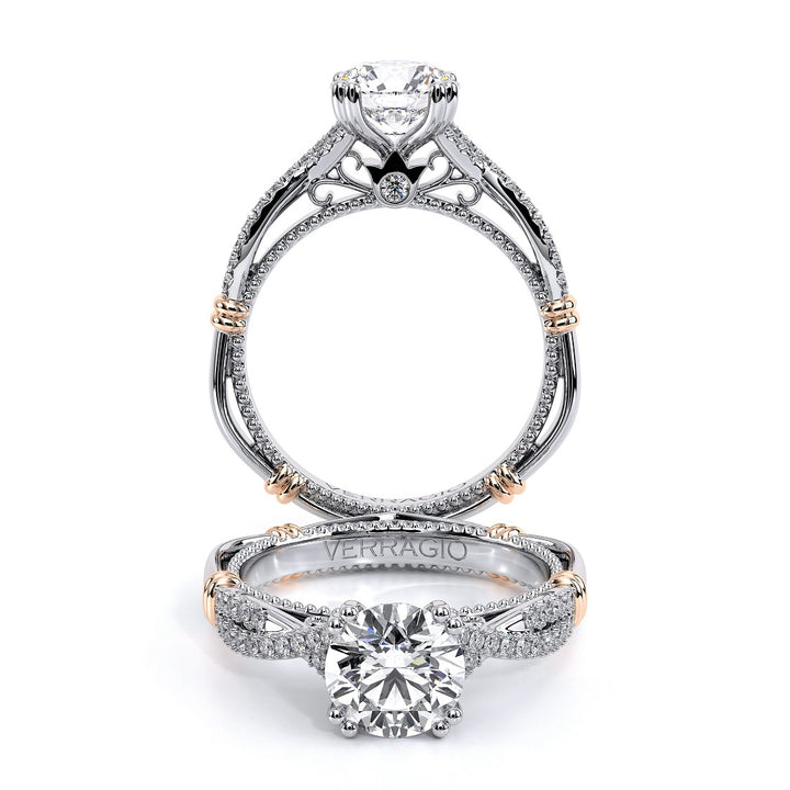 Parisian Lace Wrapped Engagement Ring