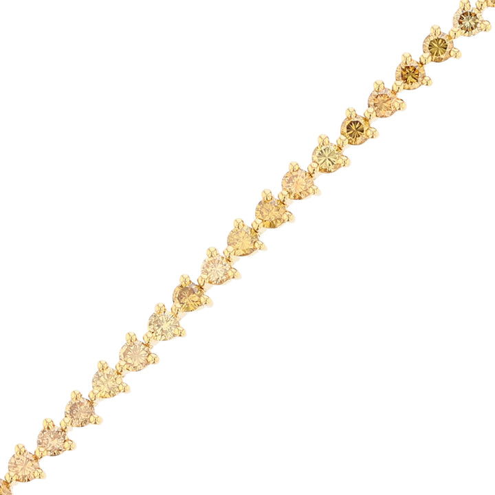 18K Yellow Gold Yellow Diamond Bracelet