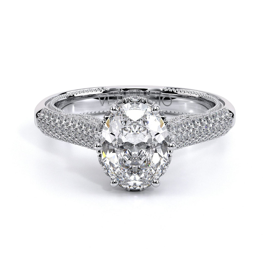 Insignia Oval Diamond Tiara Engagement Ring