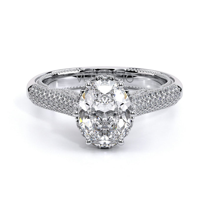 Insignia Oval Diamond Tiara Engagement Ring